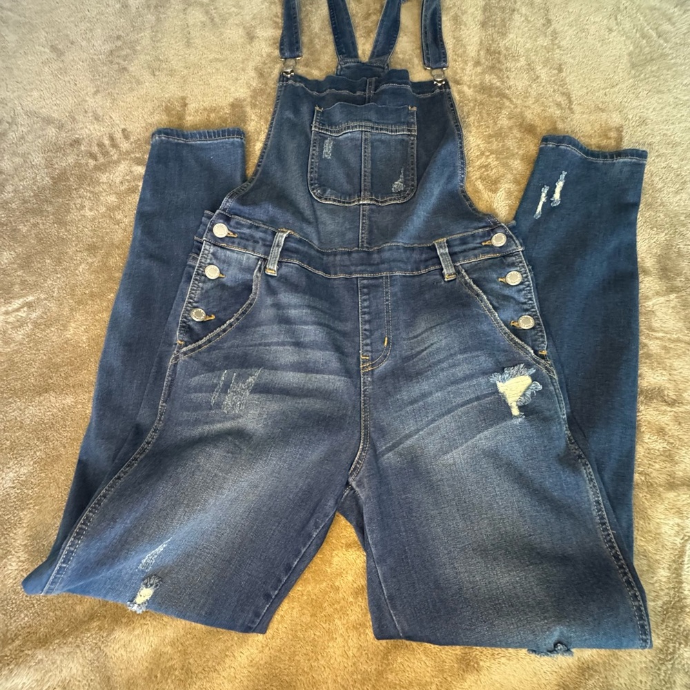 Judy Blue Distressed Denim Overalls